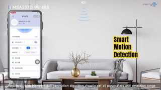 Inteligentny czujnik ruchu RS485 do montażu podtynkowego 24 GHz