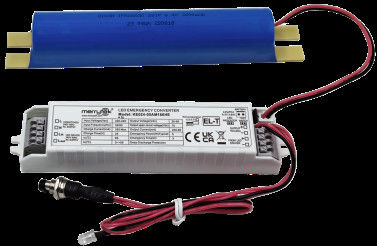 5 lat gwarancji 4W 3-godzinny awaryjny sterownik LED z baterią LiFePO4, wyjście 20-60Vdc dla opraw LED