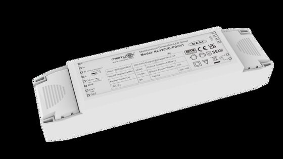 120W napięcie stałe 24V DALI DT8 dimmable LED driver z 5 letnią gwarancją